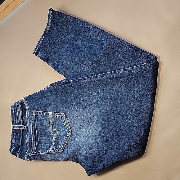 Silver Jeans Co, Size 33/31 Elyse Denim Blue Jeans, Straight Leg, EUC - Picture 1 of 13